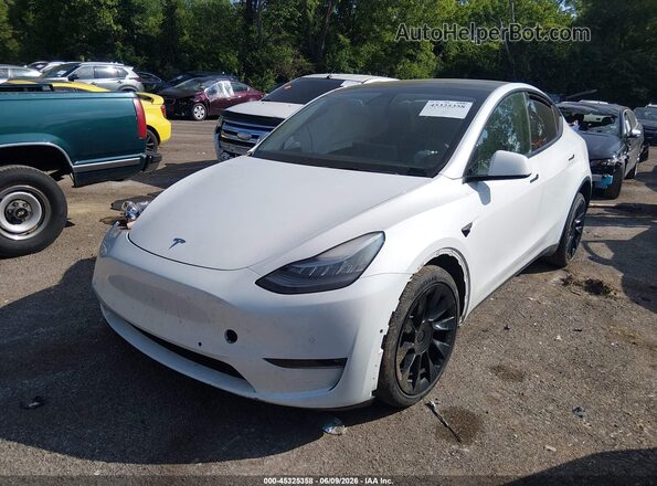 5YJYGDEE3MF196694 2021 TESLA MODEL Y White Передня ліва чверть
