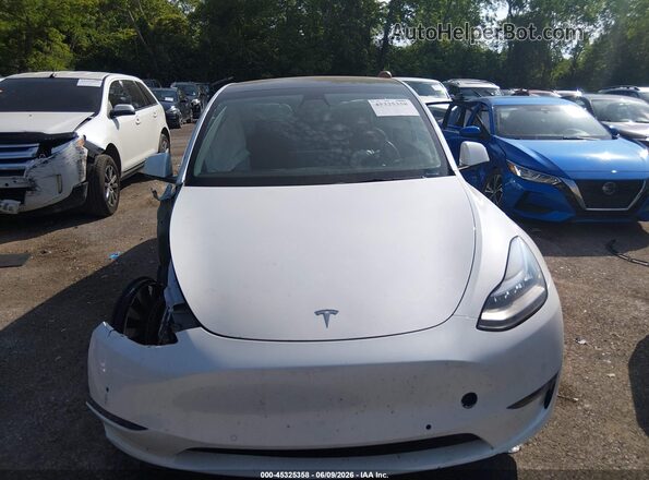 5YJYGDEE3MF196694 2021 TESLA MODEL Y White Вид ззаду