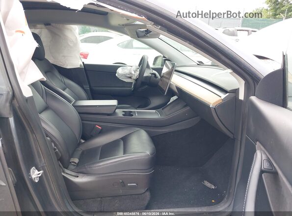 5YJYGDEE3MF251600 2021 TESLA MODEL Y Gray წინა სალონის ხედი
