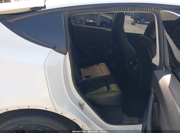 5YJYGDEE4LF014337 2020 TESLA MODEL Y White Vista de la etiqueta del VIN