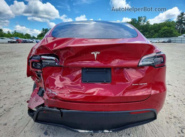 5YJYGDEE4LF034717 2020 TESLA MODEL Красный Вид сзади