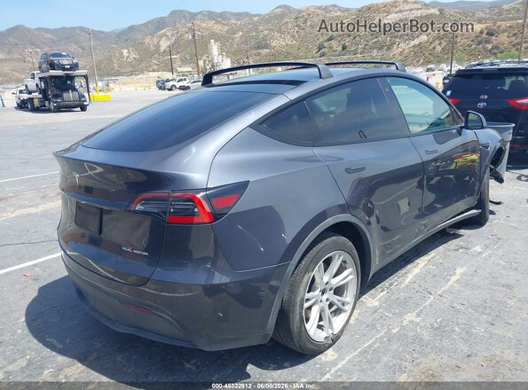 5YJYGDEE4MF082218 2021 TESLA MODEL Y Серый Задняя правая четверть