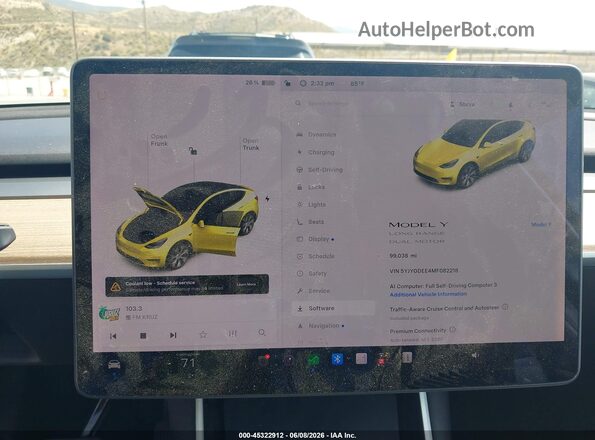 5YJYGDEE4MF082218 2021 TESLA MODEL Y Серый Вид задних сидений