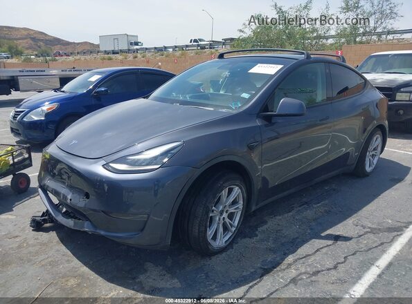 5YJYGDEE4MF082218 2021 TESLA MODEL Y Серый Передняя левая четверть