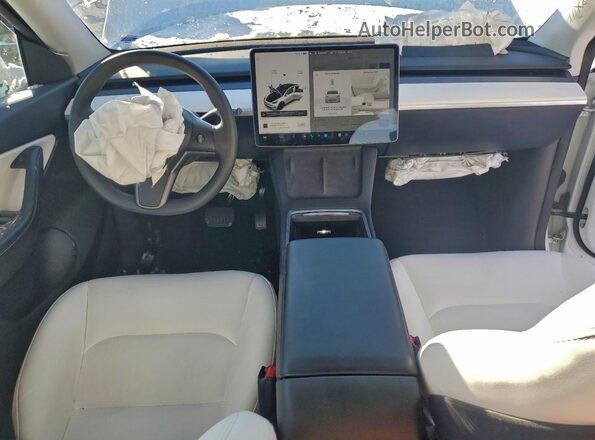 5YJYGDEE4MF179533 2021 TESLA MODEL White Dashboard view