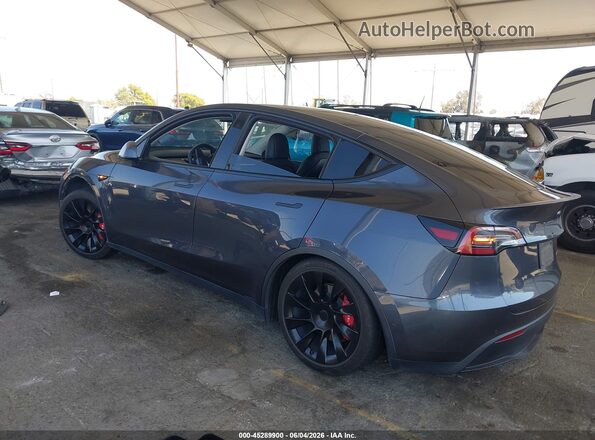 5YJYGDEE4MF182397 2021 TESLA MODEL Y Gray Հետևի ձախ