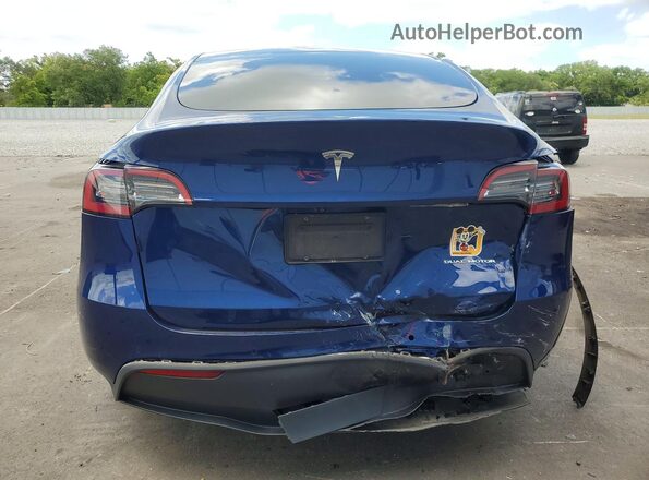 5YJYGDEE4MF207363 2021 TESLA MODEL Blue Հետևի տեսք