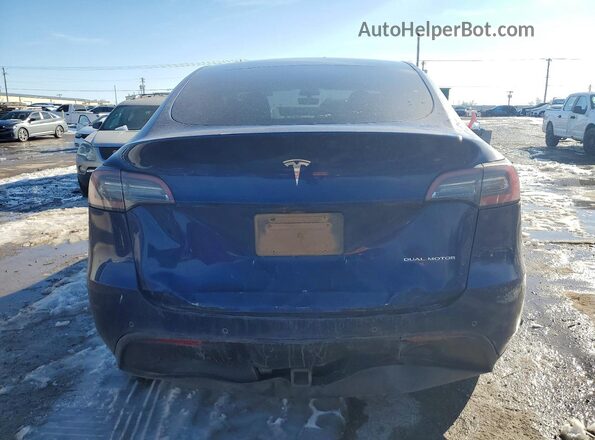 5YJYGDEE4MF271127 2021 TESLA MODEL Blue Հետևի տեսք