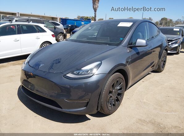 5YJYGDEE4MF282046 2021 TESLA MODEL Y Gray Front left