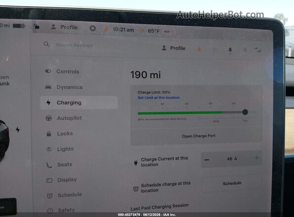 5YJYGDEE4MF282046 2021 TESLA MODEL Y Gray 