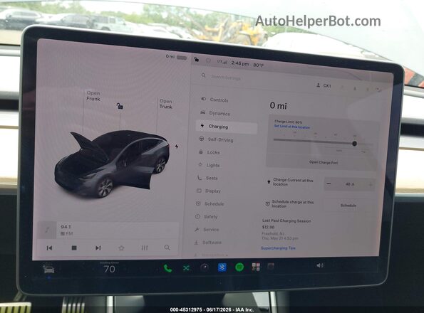 5YJYGDEE5LF026223 2020 TESLA MODEL Y Gray 