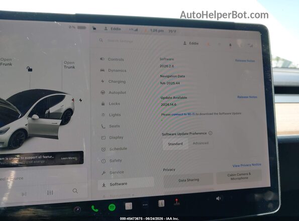 5YJYGDEE5LF052577 2020 TESLA MODEL Y Белый 