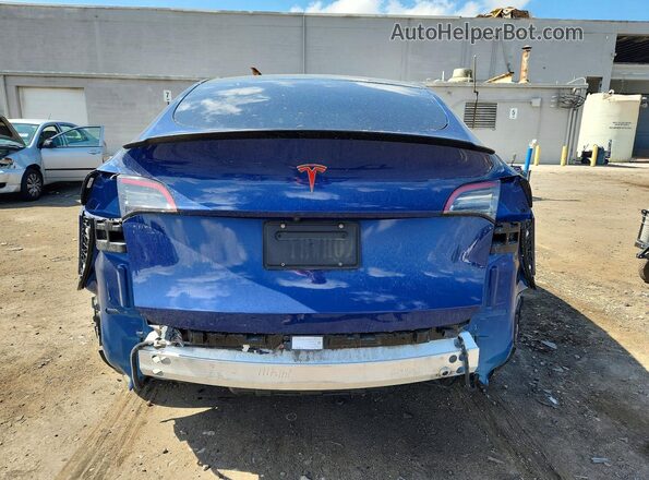 5YJYGDEE5MF061622 2021 TESLA MODEL Blue Rear view