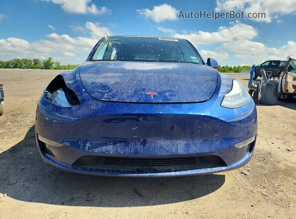 5YJYGDEE5MF061622 2021 TESLA MODEL Blue Front view