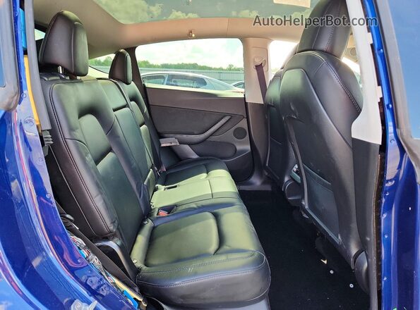 5YJYGDEE5MF061622 2021 TESLA MODEL Blue Rear seats view