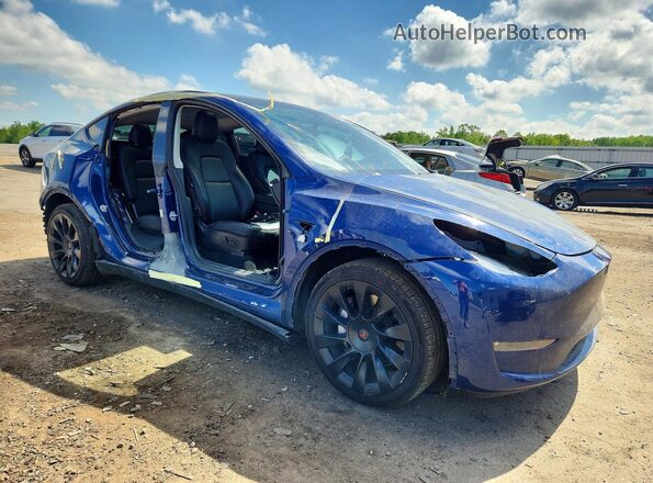 5YJYGDEE5MF061622 2021 TESLA MODEL Blue Front right