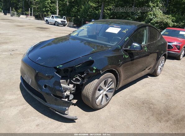 5YJYGDEE5MF064634 2021 TESLA MODEL Y Черный Передняя левая четверть