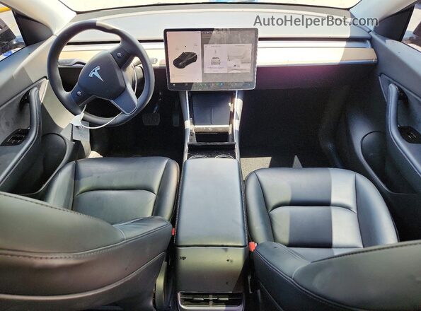 5YJYGDEE5MF089632 2021 TESLA MODEL Black Առջևի վահանակի տեսք