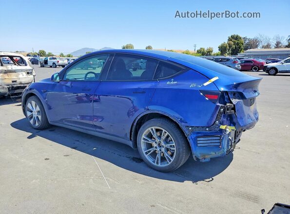 5YJYGDEE5MF153264 2021 TESLA MODEL Blue უკანა მარცხენა