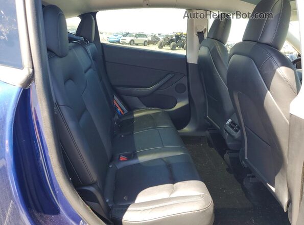 5YJYGDEE5MF153264 2021 TESLA MODEL Blue უკანა სალონის ხედი