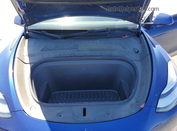 5YJYGDEE5MF153264 2021 TESLA MODEL Blue ძრავის განყოფილების ხედი