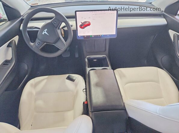 5YJYGDEE5MF187544 2021 TESLA MODEL Burgundy Առջևի վահանակի տեսք