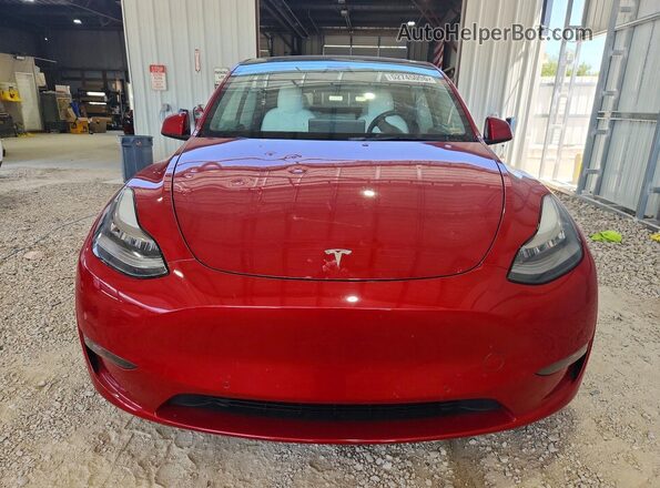 5YJYGDEE5MF187544 2021 TESLA MODEL Burgundy Դիմացի տեսք