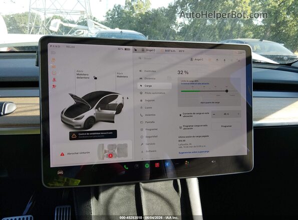 5YJYGDEE5MF208246 2021 TESLA MODEL Y Белый 