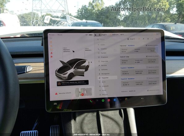 5YJYGDEE5MF208246 2021 TESLA MODEL Y Белый 