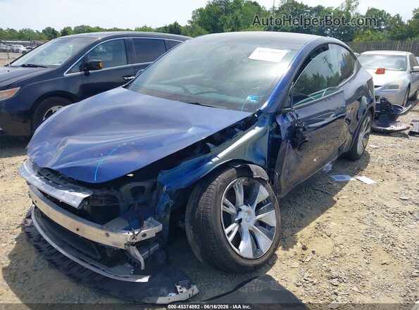 5YJYGDEE5MF233521 2021 TESLA MODEL Y Blue Передня ліва чверть