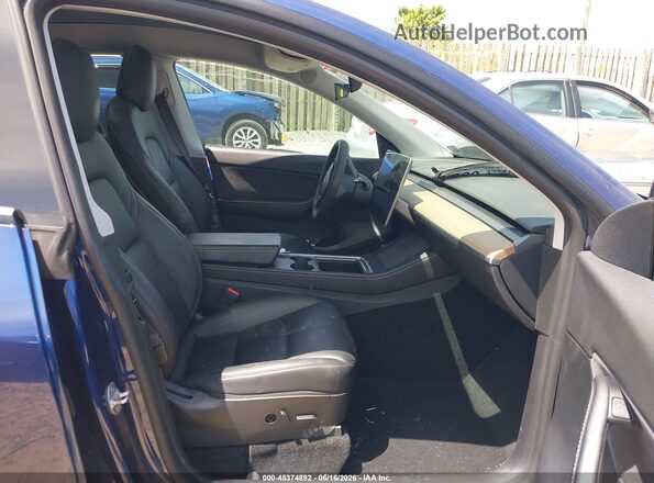 5YJYGDEE5MF233521 2021 TESLA MODEL Y Blue Вид салону спереду