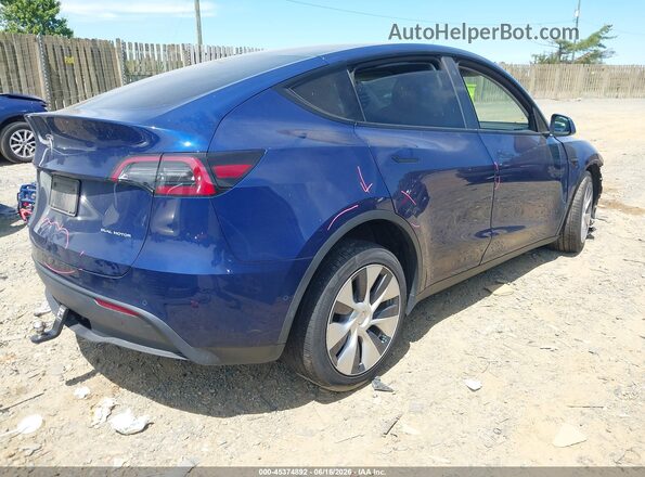 5YJYGDEE5MF233521 2021 TESLA MODEL Y Blue Задня права чверть