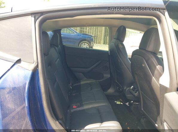 5YJYGDEE5MF233521 2021 TESLA MODEL Y Blue Вид наклейки з VIN-кодом