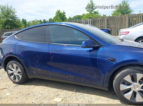 5YJYGDEE5MF233521 2021 TESLA MODEL Y Blue Панорамний вид салону 360°