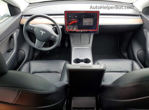 5YJYGDEE6MF143827 2021 TESLA MODEL White Առջևի վահանակի տեսք