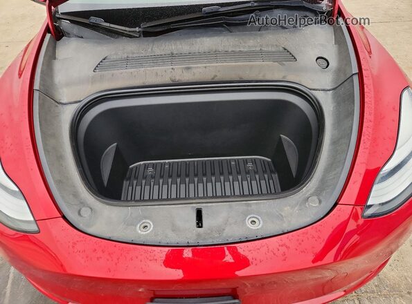 5YJYGDEE6MF230773 2021 TESLA MODEL Red Շարժիչի բաժամունքի տեսք
