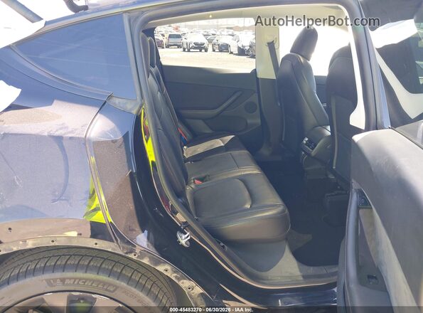 5YJYGDEE7MF076557 2021 TESLA MODEL Y Black Vista de la etiqueta del VIN