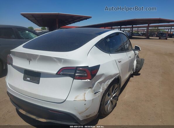 5YJYGDEE7MF094279 2021 TESLA MODEL Y Белый Задняя правая четверть