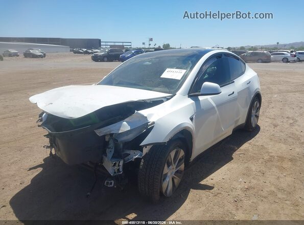 5YJYGDEE7MF094279 2021 TESLA MODEL Y Белый Передняя левая четверть