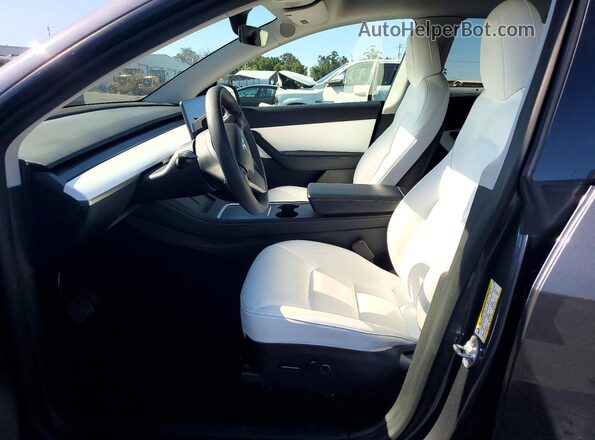 5YJYGDEE7MF197850 2021 TESLA MODEL Gray წინა სალონის ხედი