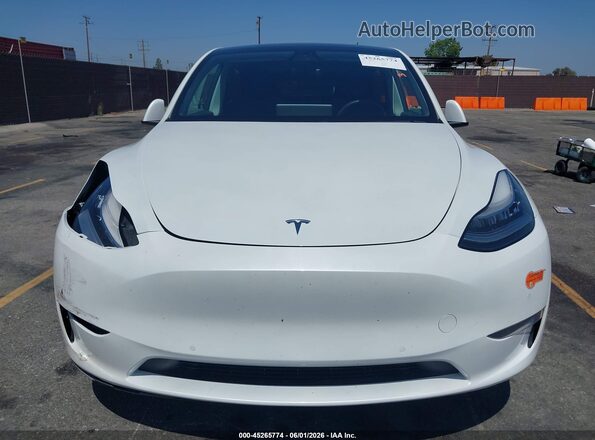 5YJYGDEE8LF054498 2020 TESLA MODEL Y White Vista del cuadro de instrumentos