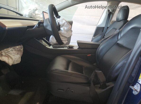 5YJYGDEE8MF069035 2021 TESLA MODEL Blue Вид салону спереду