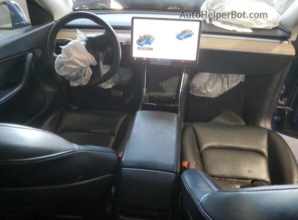 5YJYGDEE8MF069035 2021 TESLA MODEL Blue Вид панелі приладів