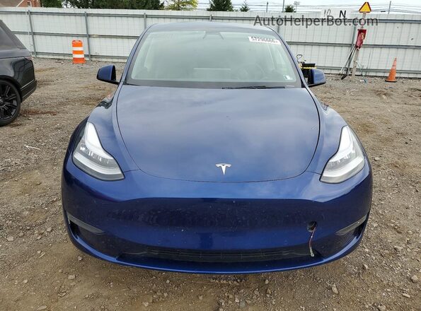 5YJYGDEE8MF074560 2021 TESLA MODEL Blue Դիմացի տեսք