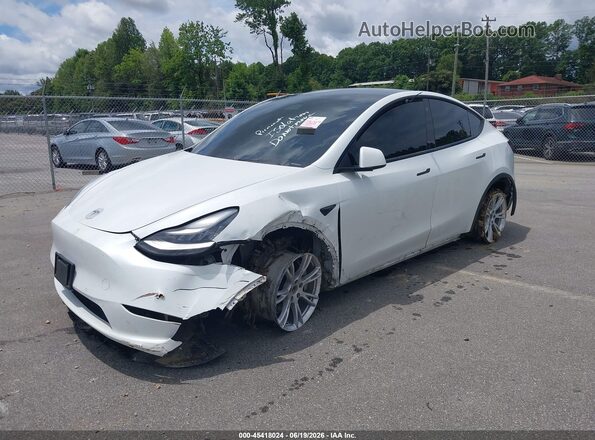 5YJYGDEE8MF085736 2021 TESLA MODEL Y White Przód lewy