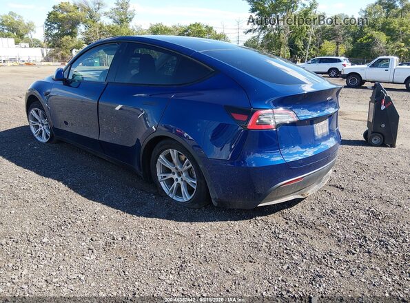 5YJYGDEE8MF094209 2021 TESLA MODEL Y Blue Trasero izquierdo