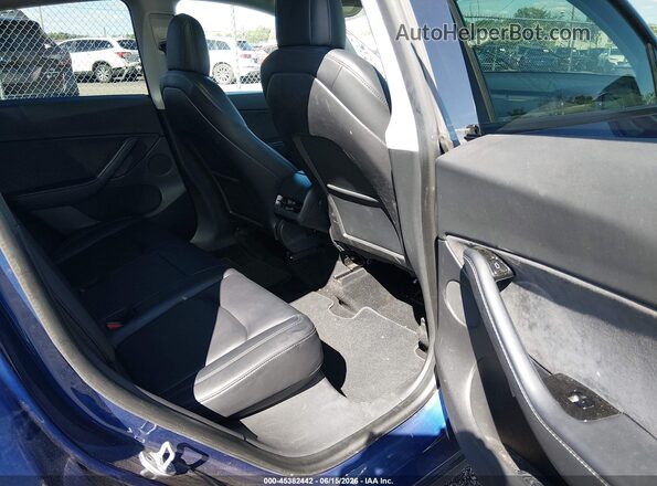 5YJYGDEE8MF094209 2021 TESLA MODEL Y Blue Vista de la etiqueta del VIN