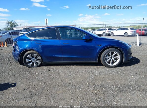 5YJYGDEE8MF094209 2021 TESLA MODEL Y Blue Vista del cuadro de instrumentos