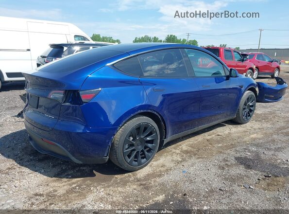 5YJYGDEE8MF265301 2021 TESLA MODEL Y Синий Задняя правая четверть