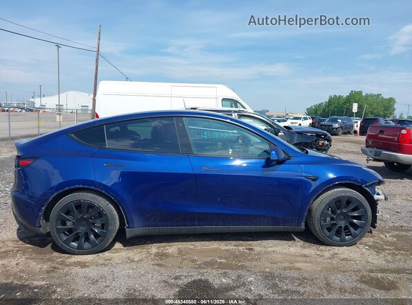 5YJYGDEE8MF265301 2021 TESLA MODEL Y Синий Панорамный вид салона 360°